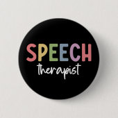 Badge Rond 5 Cm Pathologiste orthophoniste SLP (Devant)