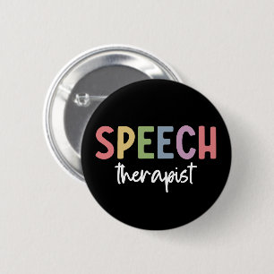 Badge Rond 5 Cm Pathologiste orthophoniste SLP