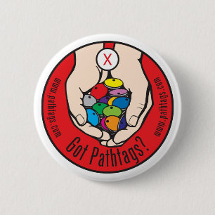 Badge Rond 5 Cm Pathtags obtenu ? Bouton