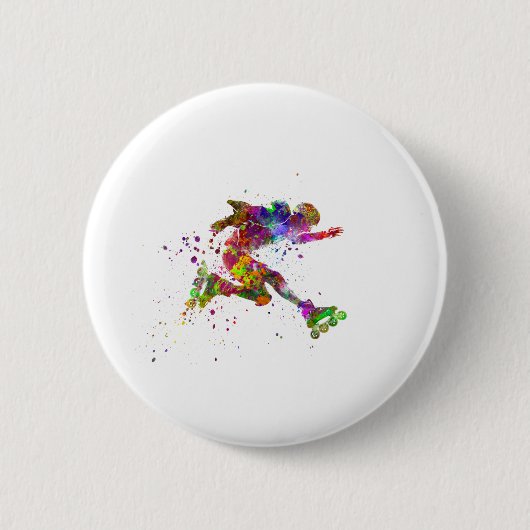 Badge Rond 5 Cm patinage (Devant)