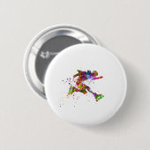 Badge Rond 5 Cm patinage (Devant & derrière)