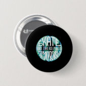 Badge Rond 5 Cm Patinage Comme La Glace Fonde Demain Sticker (Devant & derrière)