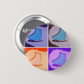 Badge Rond 5 Cm Patinage sur glace (Devant & derrière)