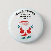 Badge Rond 5 Cm Patinage sur glace Figure Patinage cadeau de vacan (Devant)