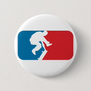 Badge Rond 5 Cm Patineur de ligue