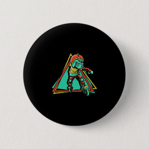 Badge Rond 5 Cm Patineur en ligne sur roulettes