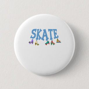 Badge Rond 5 Cm Patins à rouleaux Patinage en ligne Rollerblading