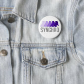Badge Rond 5 Cm Patins synchro (En situation)