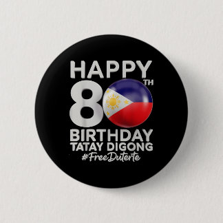 Badge Rond 5 Cm Patrimoine philippin Duterte Patriots tenues Tee