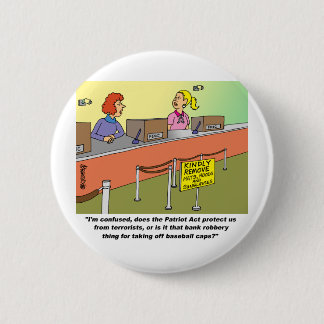 BADGE ROND 5 CM PATRIOT ACT/VOL DE LA BANQUE