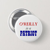 Badge Rond 5 Cm Patriote de Bill O'Reilly (Devant & derrière)