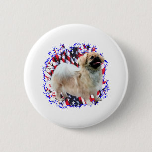 Badge Rond 5 Cm Patriote espagnol tibétain