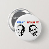 Badge Rond 5 Cm Patriote/Patriot Act (Devant & derrière)