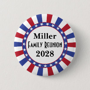 Badge Rond 5 Cm Patriotic Family Reunion