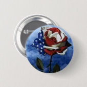 Badge Rond 5 Cm Patriotique s'est levé (Devant & derrière)