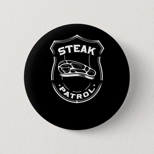 Badge Rond 5 Cm Patrol Bbq Steak (Devant)