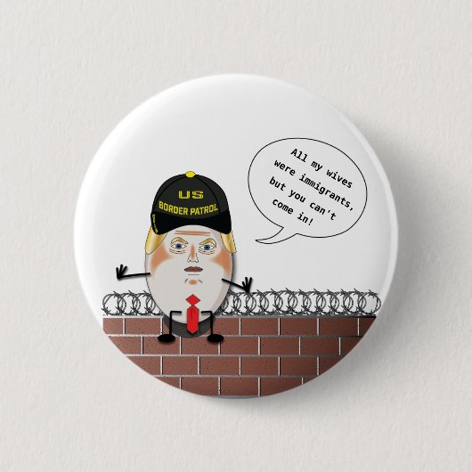 Badge Rond 5 Cm Patrouille de frontière d'atout Trumpty Dumbty (Devant)