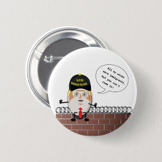 Badge Rond 5 Cm Patrouille de frontière d'atout Trumpty Dumbty (Devant & derrière)