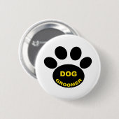 Badge Rond 5 Cm Patte de Groomer (Devant & derrière)