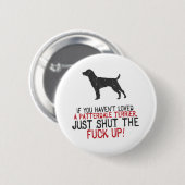 Badge Rond 5 Cm Patterdale Terrier (Devant & derrière)