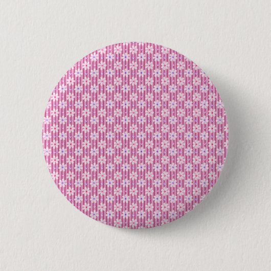 Badge Rond 5 Cm Patty rose Floral Pattern (Devant)