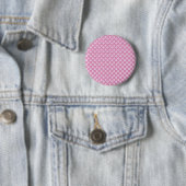 Badge Rond 5 Cm Patty rose Floral Pattern (En situation)