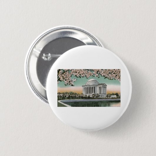 Badge Rond 5 Cm PAU48 Jefferson 2.tif commémoratif (Devant & derrière)