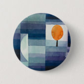 Badge Rond 5 Cm Paul Klee Abstrait Tree Blue Peinture (Devant)