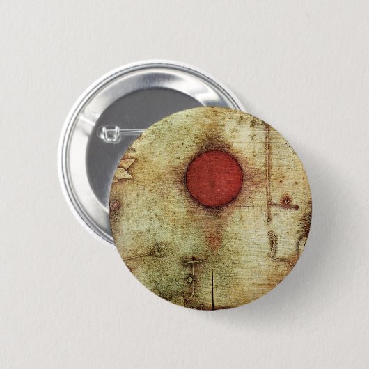 Badge Rond 5 Cm Paul Klee Ad Marginem (Devant & derrière)