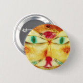 Badge Rond 5 Cm Paul Klee Cat et Bouton d'oiseau (Devant & derrière)