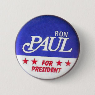 Badge Rond 5 Cm Paul pour le Président Button