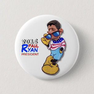 Badge Rond 5 Cm Paul Ryan pour le président en 2016