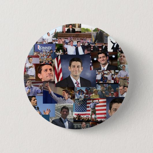 Badge Rond 5 Cm Paul Ryan VP républicain (Devant)