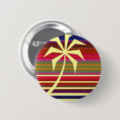 Badge Rond 5 Cm Paume #1 de plage (Devant & derrière)