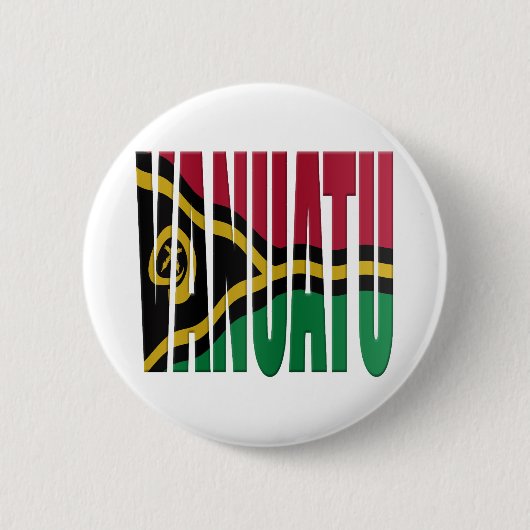Badge Rond 5 Cm pavillon de Vanuatu (Devant)