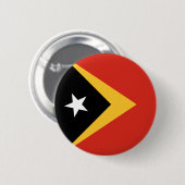Badge Rond 5 Cm Pavillon du Timor oriental (Devant & derrière)