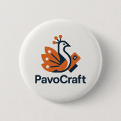 Badge Rond 5 Cm Pavocraft (Devant)