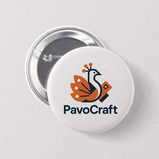 Badge Rond 5 Cm Pavocraft (Devant & derrière)
