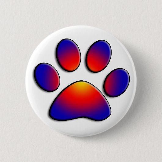 BADGE ROND 5 CM PAW COLORÉ (Devant)