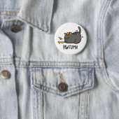Badge Rond 5 Cm Pawtume mignon Automne Kitty Cat Pun (En situation)