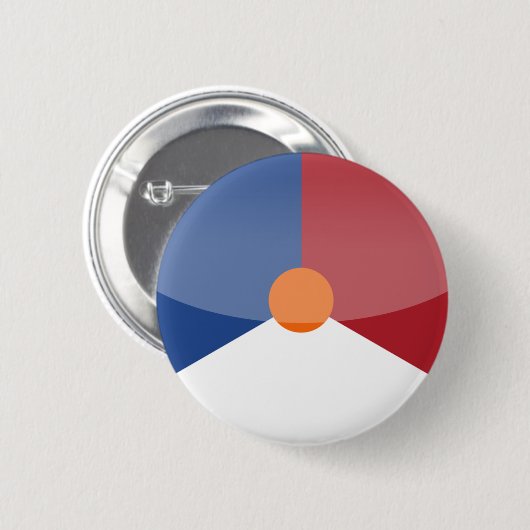 Badge Rond 5 Cm Pays-Bas (Devant & derrière)