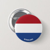 Badge Rond 5 Cm Pays-Bas Drapeau charmant patriotique (Devant & derrière)