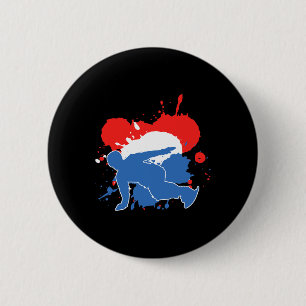 Badge Rond 5 Cm Pays-Bas Flag Snowboard - Dutch Snowboard