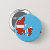 Badge Rond 5 Cm Pays du Danemark (Devant & derrière)