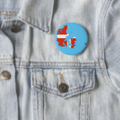 Badge Rond 5 Cm Pays du Danemark (En situation)