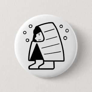 Badge Rond 5 Cm Pays enneigé