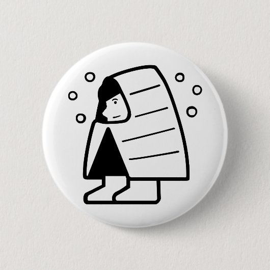 Badge Rond 5 Cm Pays enneigé (Devant)