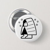 Badge Rond 5 Cm Pays enneigé (Devant & derrière)
