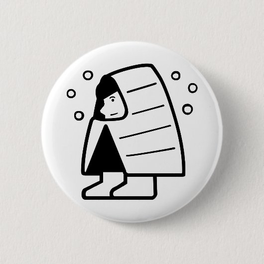 Badge Rond 5 Cm Pays neige (Devant)