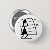 Badge Rond 5 Cm Pays neige (Devant & derrière)